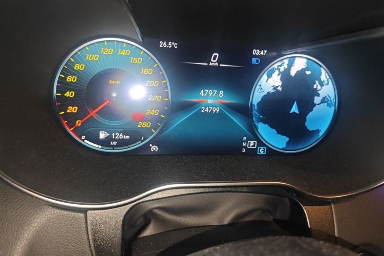 Used Mercedes-Benz GLC Coupe 2020 GLC 260 4MATIC Coupe SUV Odometer Close Up