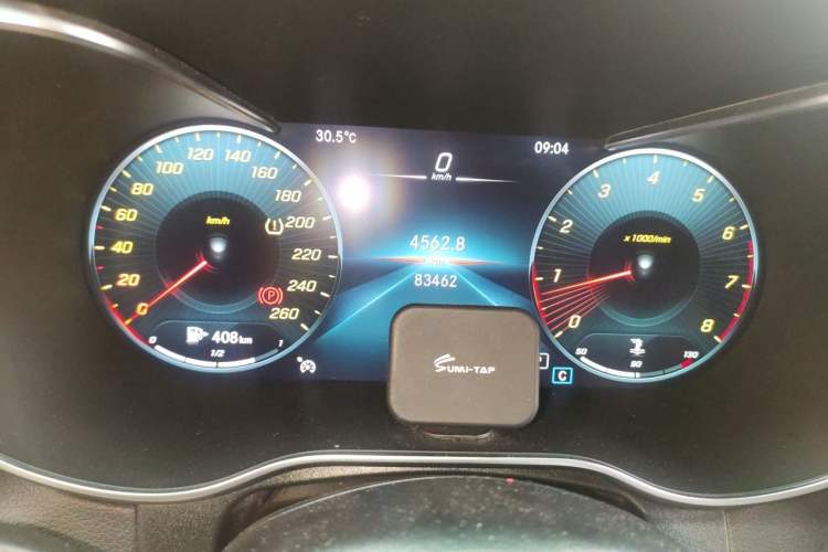 Used Mercedes-Benz GLC Coupe 2020 GLC 260 4MATIC Coupe SUV Odometer Close Up