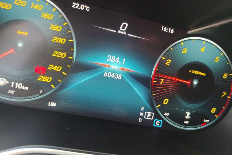 Used Mercedes-Benz GLC Coupe 2020 GLC 260 4MATIC Coupe SUV Odometer Close Up
