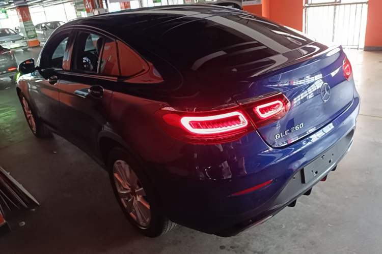 Used Mercedes-Benz GLC Coupe 2020 GLC 260 4MATIC Coupe SUV Rear Left 45 Deg