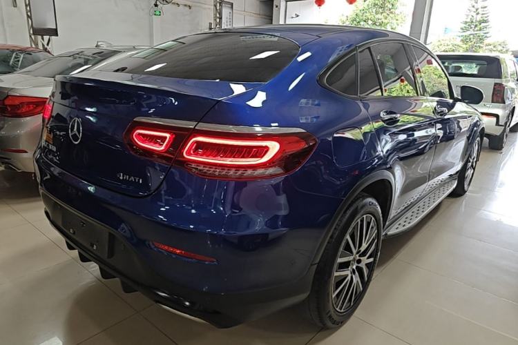 Used Mercedes-Benz GLC Coupe 2020 GLC 300 4MATIC Coupe SUV Rear Right 45 Deg