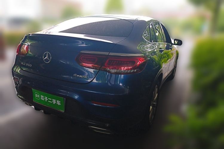 Used Mercedes-Benz GLC Coupe 2020 GLC 260 4MATIC Coupe SUV Rear Right 45 Deg