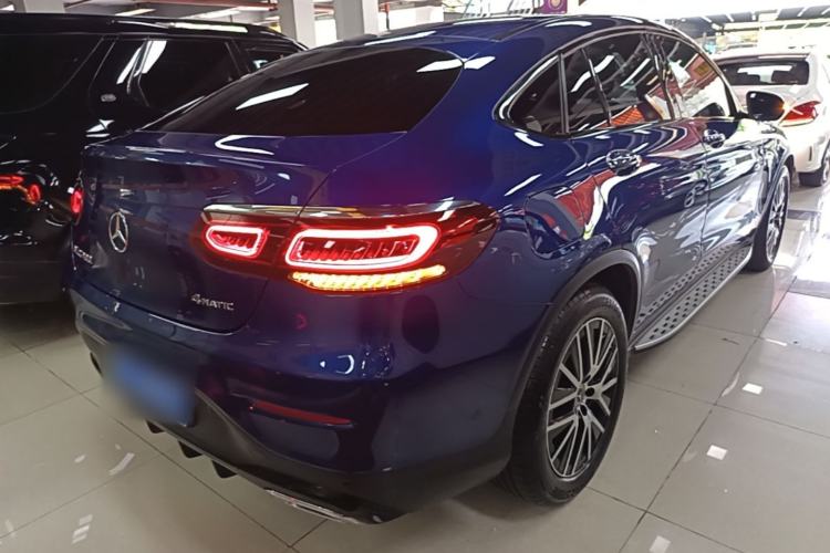 Used Mercedes-Benz GLC Coupe 2020 GLC 300 4MATIC Coupe SUV Rear Right 45 Deg