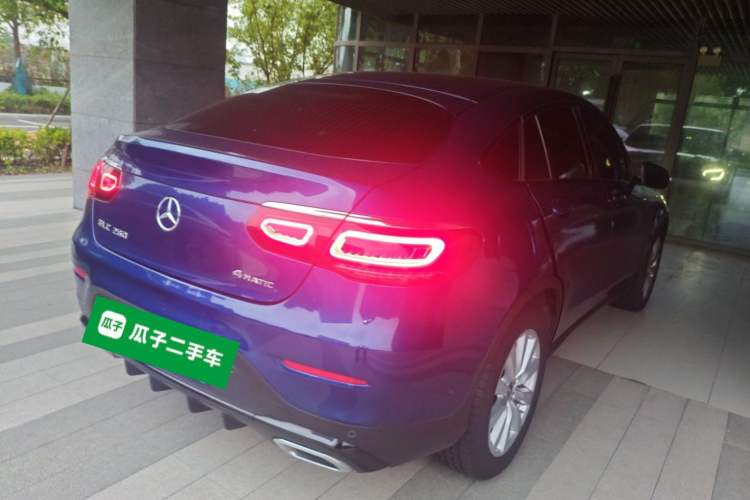 Used Mercedes-Benz GLC Coupe 2020 GLC 260 4MATIC Coupe SUV Rear Right 45 Deg