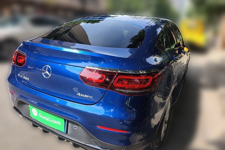 Used Mercedes-Benz GLC Coupe 2020 GLC 260 4MATIC Coupe SUV Rear Right 45 Deg