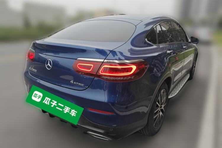 Used Mercedes-Benz GLC Coupe 2020 GLC 300 4MATIC Coupe SUV Rear Right 45 Deg