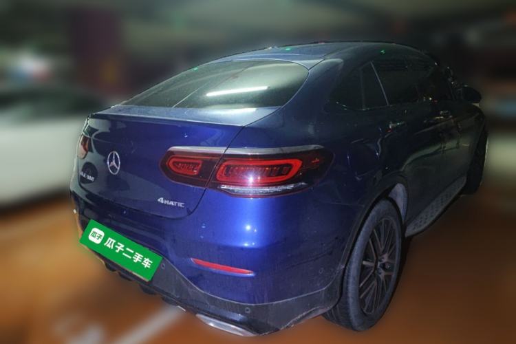 Used Mercedes-Benz GLC Coupe 2020 GLC 300 4MATIC Coupe SUV Rear Right 45 Deg