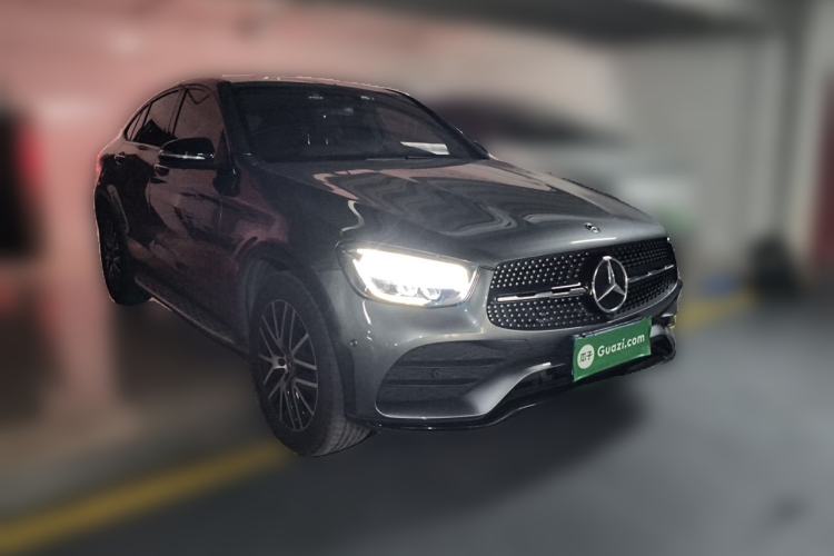 Used Mercedes-Benz GLC Coupe 2020 GLC 300 4MATIC Coupe SUV Front Right 45 Deg