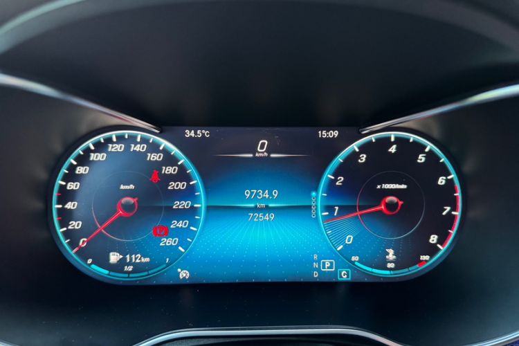 Used Mercedes-Benz GLC Coupe 2020 GLC 260 4MATIC Coupe SUV Odometer Close Up
