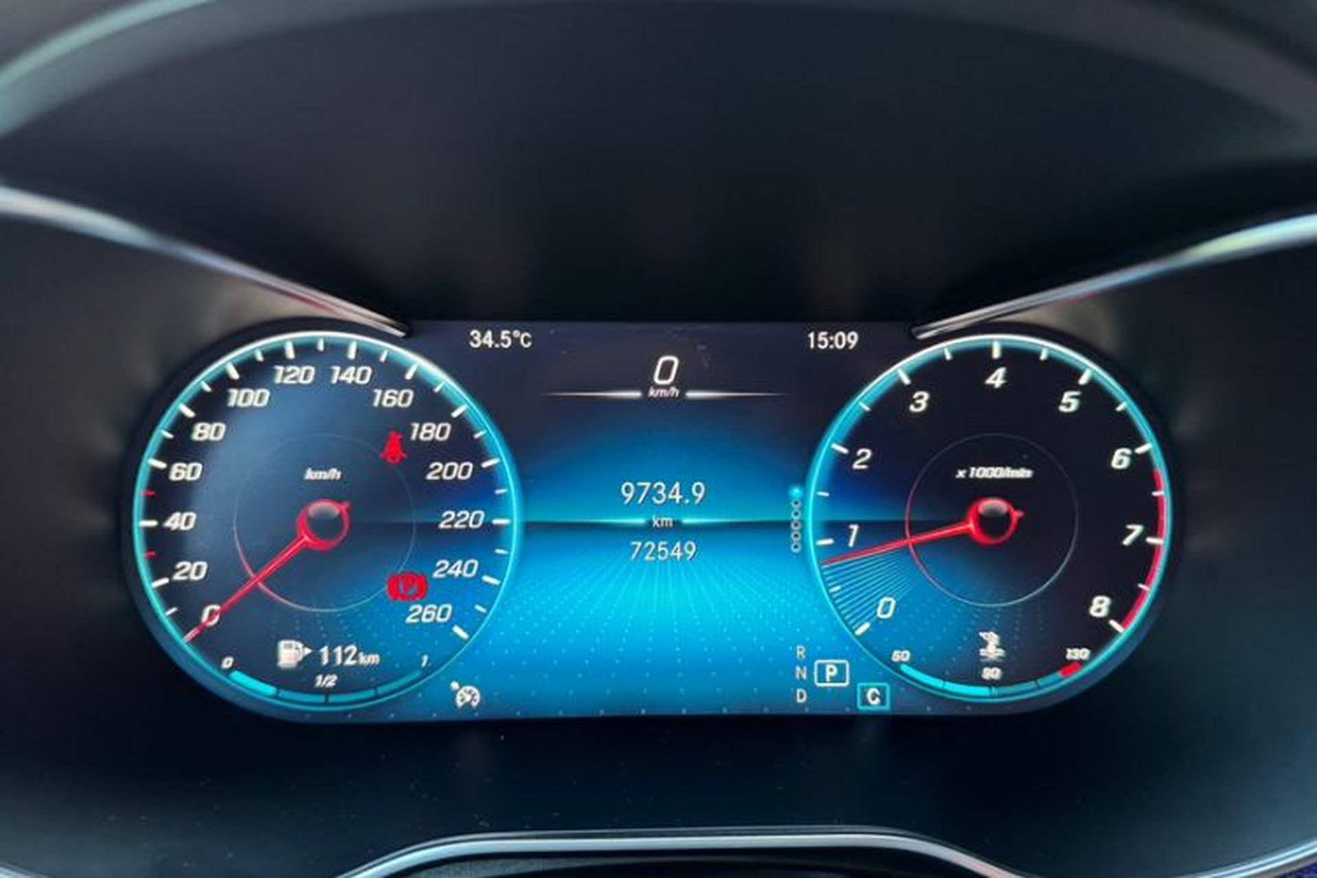 Used Mercedes-Benz GLC Coupe 2020 GLC 260 4MATIC Coupe SUV Odometer Close Up