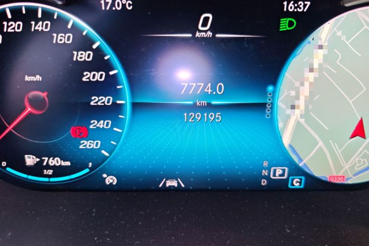 Used Mercedes-Benz GLC Coupe 2020 GLC 300 4MATIC Coupe SUV Odometer Close Up