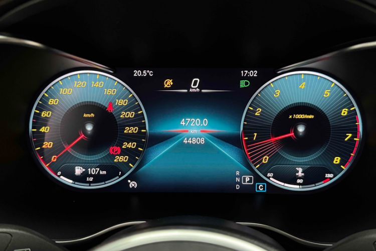 Used Mercedes-Benz GLC Coupe 2020 GLC 260 4MATIC Coupe SUV Odometer Close Up