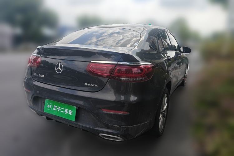 Used Mercedes-Benz GLC Coupe 2020 GLC 260 4MATIC Coupe SUV Rear Right 45 Deg