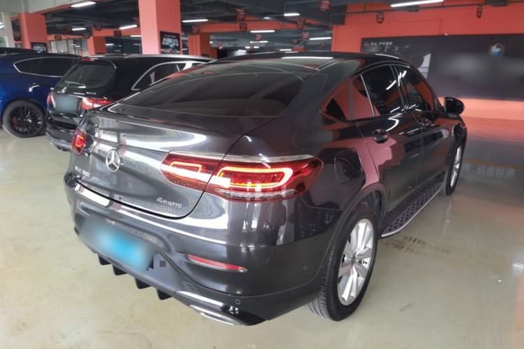 Used Mercedes-Benz GLC Coupe 2020 GLC 260 4MATIC Coupe SUV Rear Right 45 Deg