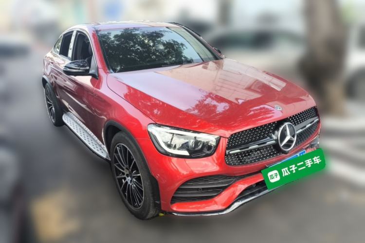 Used Mercedes-Benz GLC Coupe 2020 GLC 300 4MATIC AMG Line Coupe SUV Front Right 45 Deg