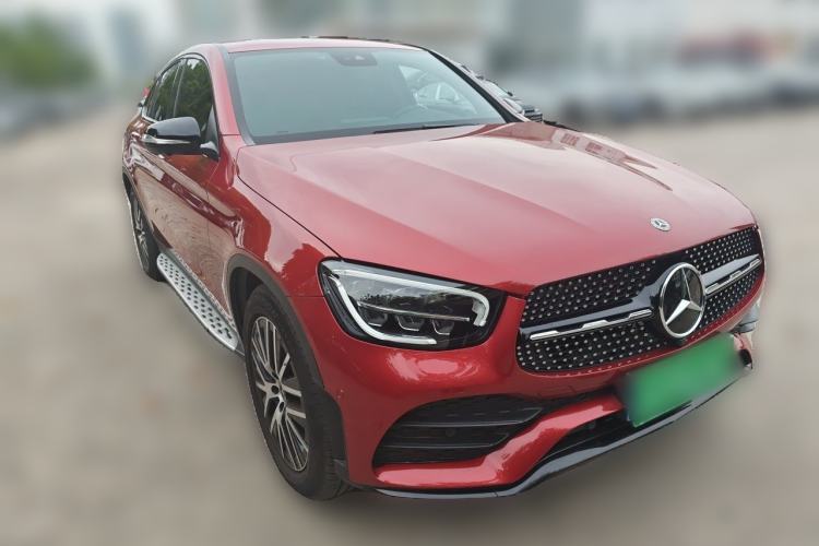 Used Mercedes-Benz GLC Coupe 2020 GLC 300 4MATIC Coupe SUV Front Right 45 Deg