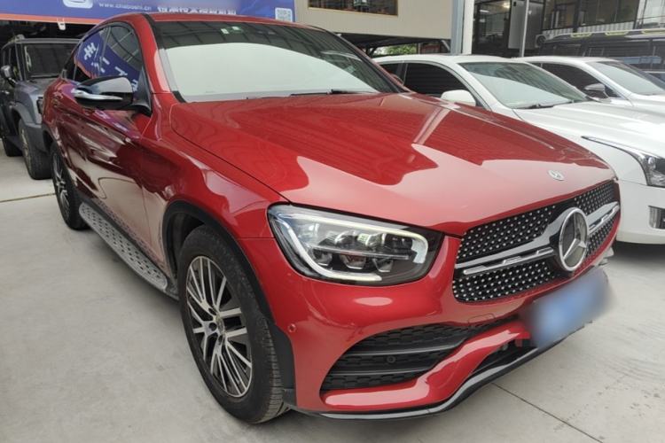 Used Mercedes-Benz GLC Coupe 2020 GLC 300 4MATIC Coupe SUV Front Right 45 Deg