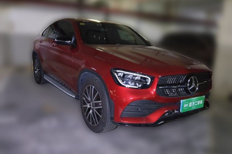 Used Mercedes-Benz GLC Coupe 2020 GLC 300 4MATIC Coupe SUV Front Right 45 Deg