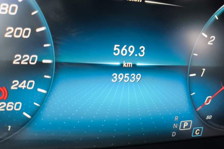 Used Mercedes-Benz GLC Coupe 2020 GLC 300 4MATIC AMG Line Coupe SUV Odometer Close Up