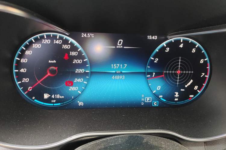 Used Mercedes-Benz GLC Coupe 2020 GLC 260 4MATIC Coupe SUV Odometer Close Up