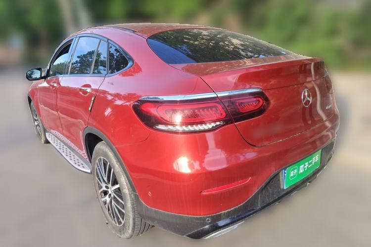 Used Mercedes-Benz GLC Coupe 2020 GLC 300 4MATIC Coupe SUV Rear Left 45 Deg