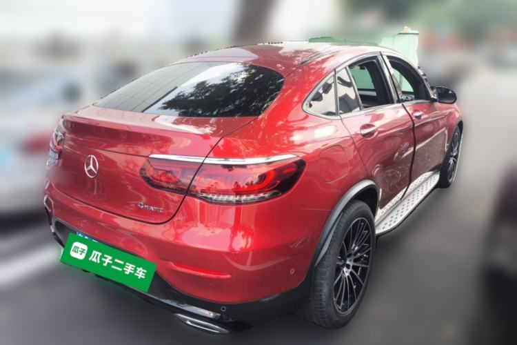Used Mercedes-Benz GLC Coupe 2020 GLC 300 4MATIC AMG Line Coupe SUV Rear Right 45 Deg