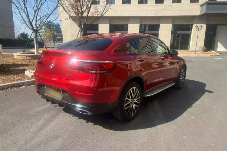 Used Mercedes-Benz GLC Coupe 2020 GLC 300 4MATIC Coupe SUV Rear Right 45 Deg