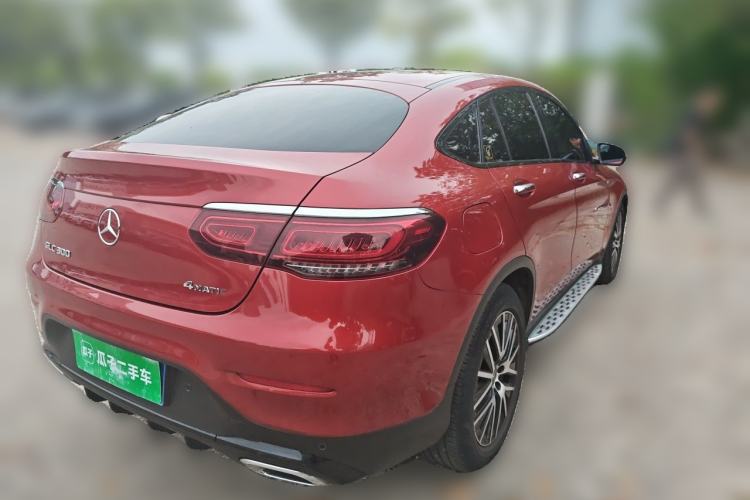 Used Mercedes-Benz GLC Coupe 2020 GLC 300 4MATIC Coupe SUV Rear Right 45 Deg