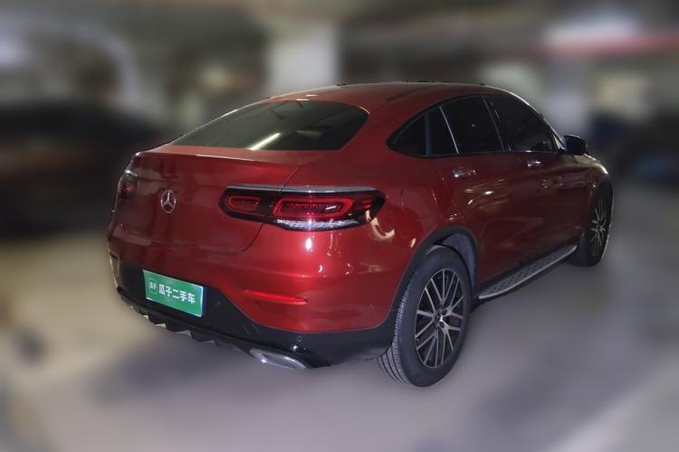 Used Mercedes-Benz GLC Coupe 2020 GLC 300 4MATIC Coupe SUV Rear Right 45 Deg