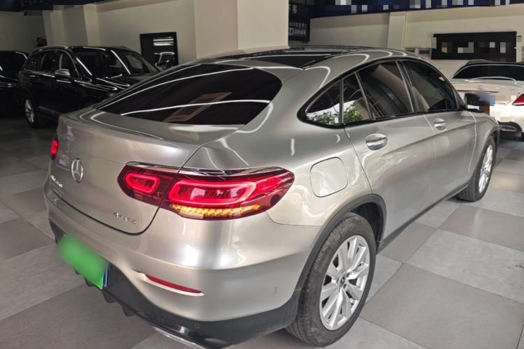 Used Mercedes-Benz GLC Coupe 2020 GLC 260 4MATIC Coupe SUV Rear Right 45 Deg