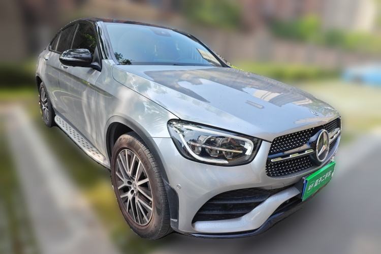Used Mercedes-Benz GLC Coupe 2020 GLC 300 4MATIC Coupe SUV Front Right 45 Deg