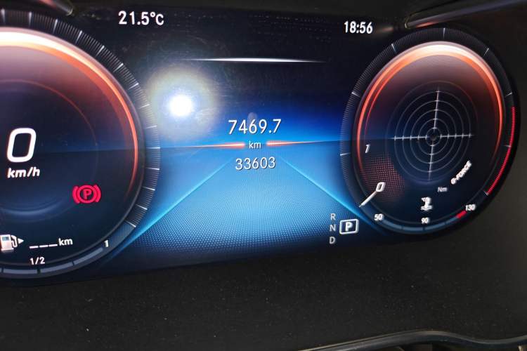 Used Mercedes-Benz GLC Coupe 2020 GLC 300 4MATIC Coupe SUV Odometer Close Up