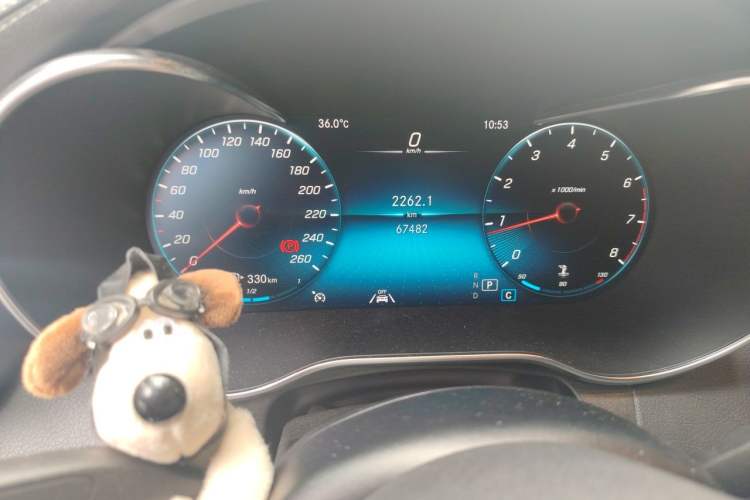 Used Mercedes-Benz GLC Coupe 2020 GLC 300 4MATIC Coupe SUV Odometer Close Up