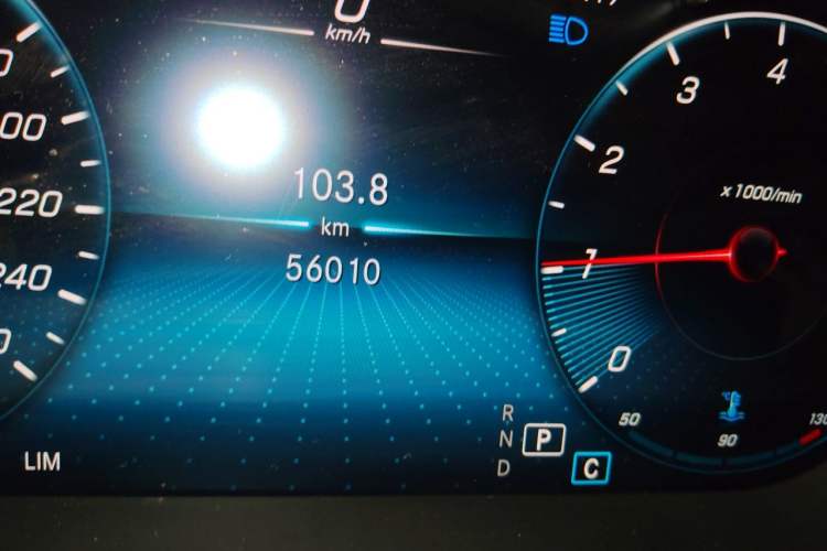 Used Mercedes-Benz GLC Coupe 2020 GLC 260 4MATIC Coupe SUV Odometer Close Up