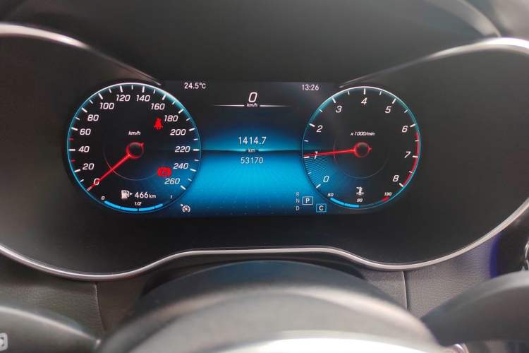 Used Mercedes-Benz GLC Coupe 2020 GLC 260 4MATIC Coupe SUV Odometer Close Up