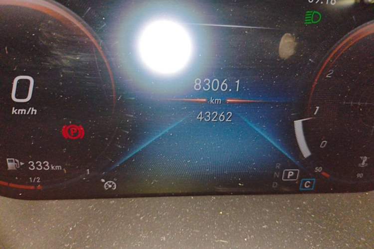 Used Mercedes-Benz GLC Coupe 2020 GLC 260 4MATIC Coupe SUV Odometer Close Up
