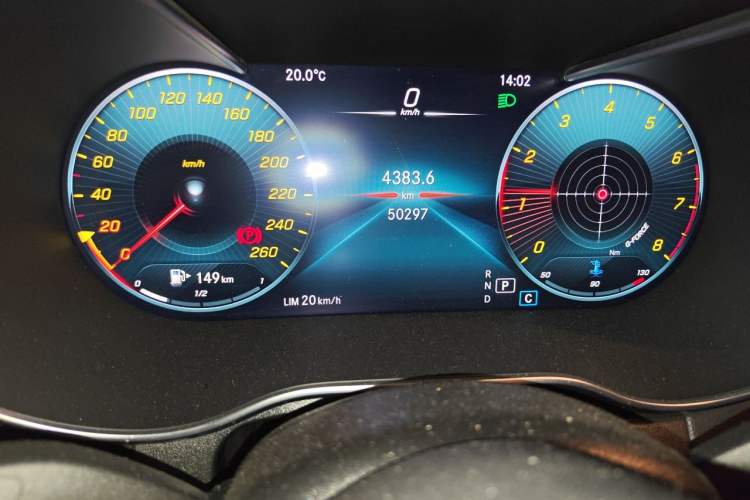 Used Mercedes-Benz GLC Coupe 2020 GLC 260 4MATIC Coupe SUV Odometer Close Up