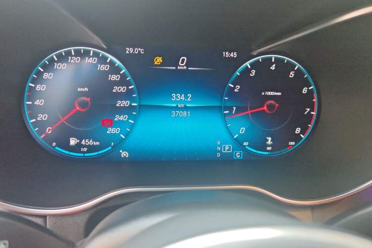 Used Mercedes-Benz GLC Coupe 2020 GLC 260 4MATIC Coupe SUV Odometer Close Up