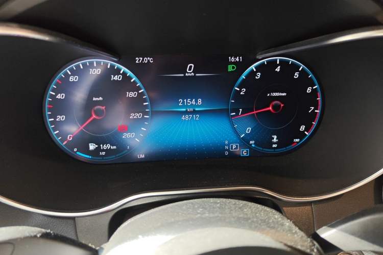 Used Mercedes-Benz GLC Coupe 2020 GLC 300 4MATIC Coupe SUV Odometer Close Up