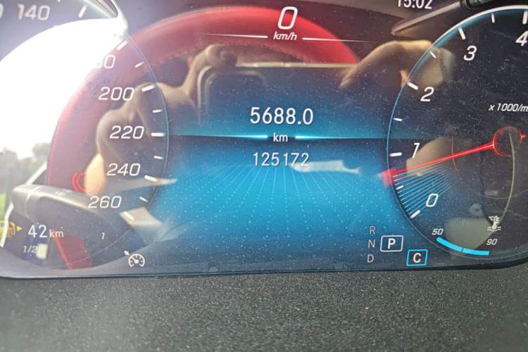 Used Mercedes-Benz GLC Coupe 2020 GLC 260 4MATIC Coupe SUV Odometer Close Up