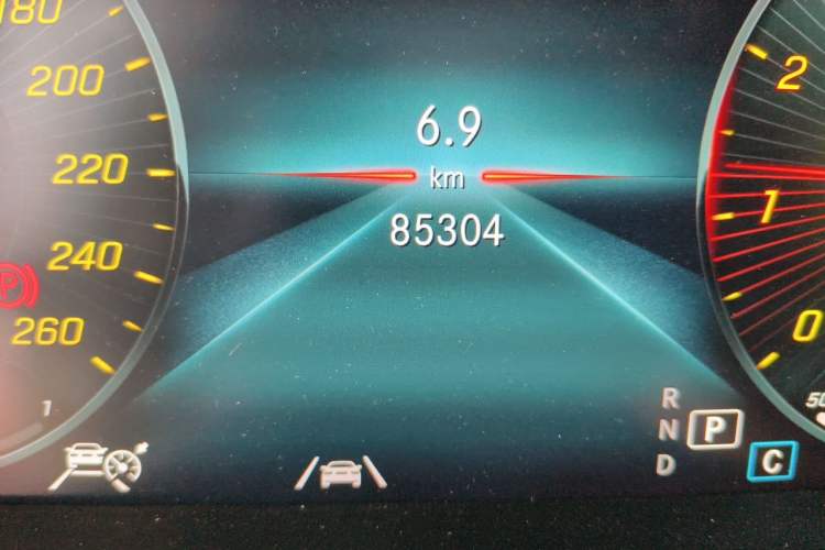 Used Mercedes-Benz GLC Coupe 2020 GLC 300 4MATIC AMG Line Coupe SUV Odometer Close Up