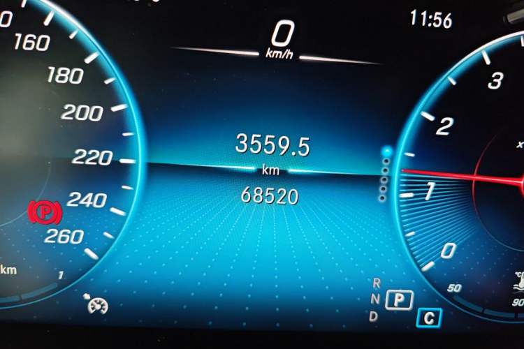 Used Mercedes-Benz GLC Coupe 2020 GLC 260 4MATIC Coupe SUV Odometer Close Up