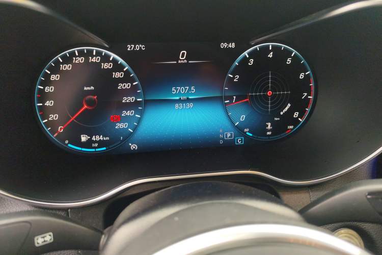 Used Mercedes-Benz GLC Coupe 2020 GLC 260 4MATIC Coupe SUV Odometer Close Up