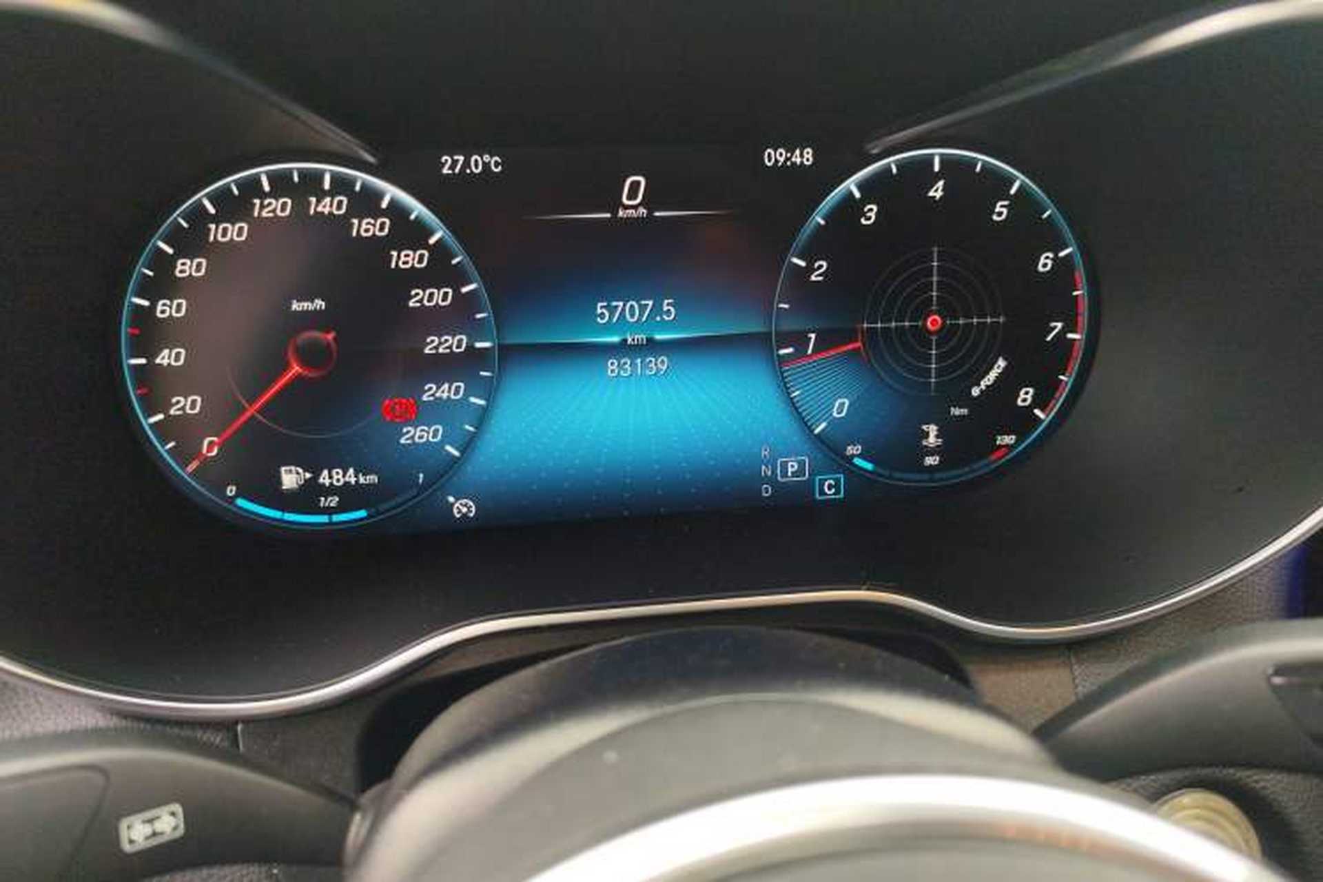 Used Mercedes-Benz GLC Coupe 2020 GLC 260 4MATIC Coupe SUV Odometer Close Up