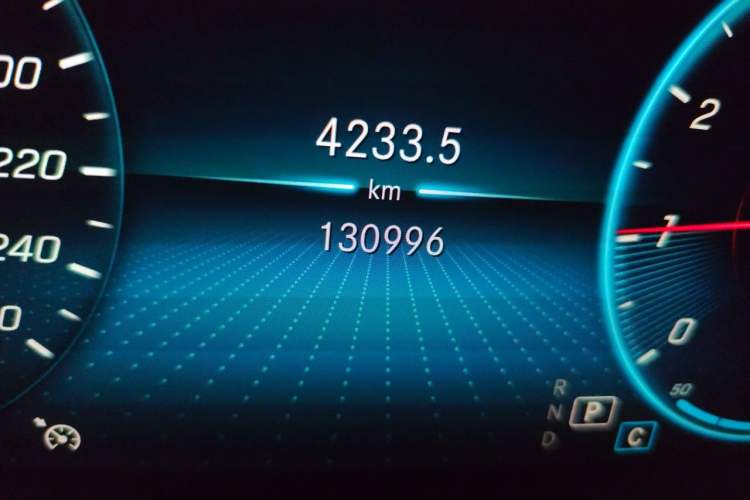 Used Mercedes-Benz GLC Coupe 2020 GLC 260 4MATIC Coupe SUV Odometer Close Up