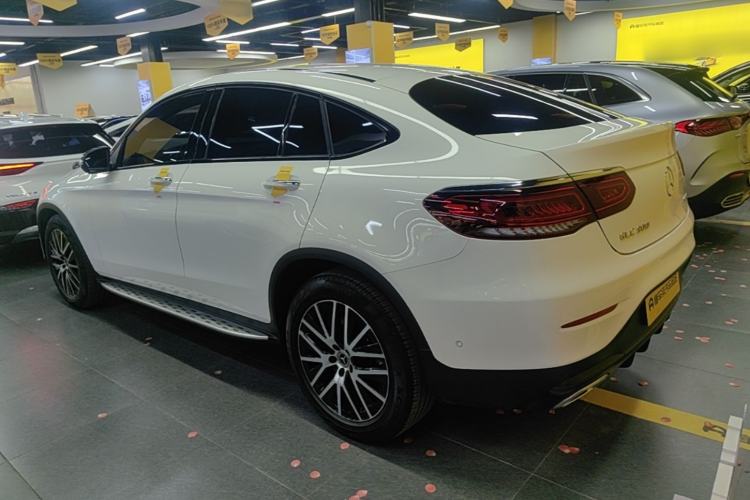 Used Mercedes-Benz GLC Coupe 2020 GLC 300 4MATIC Coupe SUV Rear Left 45 Deg
