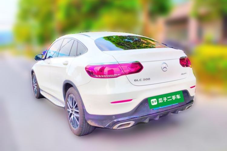 Used Mercedes-Benz GLC Coupe 2020 GLC 300 4MATIC Coupe SUV Rear Left 45 Deg