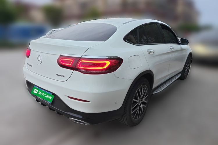 Used Mercedes-Benz GLC Coupe 2020 GLC 300 4MATIC Coupe SUV Rear Right 45 Deg