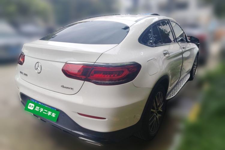 Used Mercedes-Benz GLC Coupe 2020 GLC 300 4MATIC Coupe SUV Rear Right 45 Deg