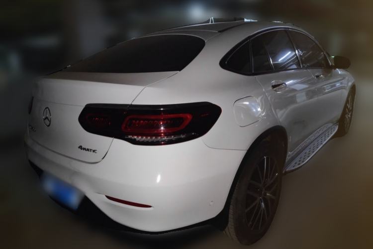 Used Mercedes-Benz GLC Coupe 2020 GLC 300 4MATIC Coupe SUV Rear Right 45 Deg